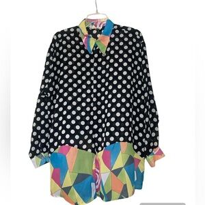 BCBG retro oversized sheet shirt size S